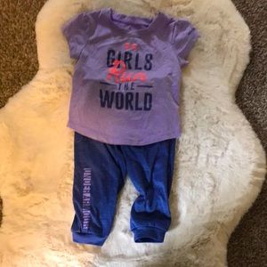 Under Armour outfit.